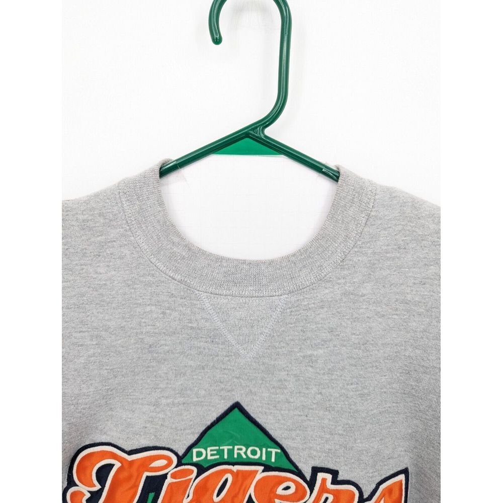 Russell Athletic VTG Men's Detriot Tigers Gray Crewneck Sweatshirt Med Small USA - Picture 5 of 8